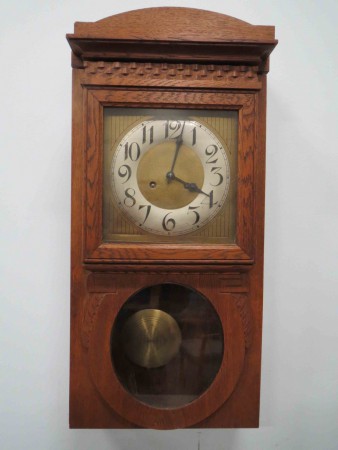 6165 - Hodiny zavesne secese dub 1920  V - 70 cm  -  2 700 kc